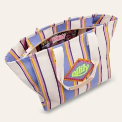 Oilily Shopper|Schultertaschen<Stripes Shopper Tasche 38 cm ultramarine