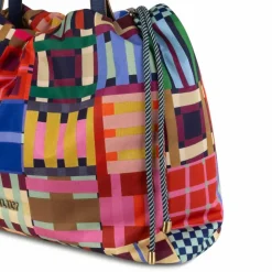 Clearance Oilily Tartan Tape Skar Shopper Tasche 36 cm wedgewood