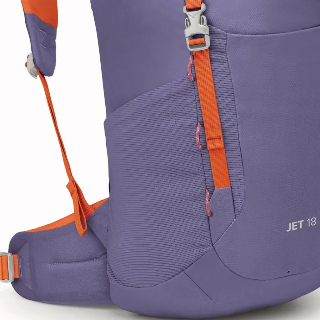 Outlet Osprey Jet 18 Wanderrucksack 46 cm euphoria purple-mars orange