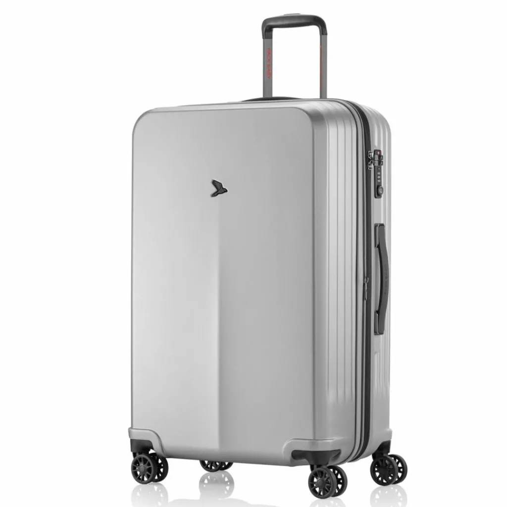 Pack Easy Hartgepäck Kabinengepäck|4-Rollen Kabinentrolleys<Genius 4 Rollen Kabinentrolley S 54 cm silber