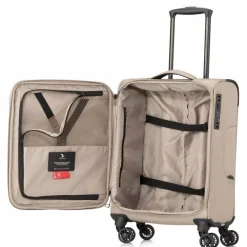 Sale Pack Easy GoOn 4 Rollen Kabinentrolley 55 cm Laptopfach beige