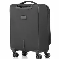 New Pack Easy Infinity 4 Rollen Kabinentrolley 55 cm mit Dehnfalte schwarz