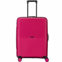 Pack Easy Hartgepäck|4-Rollen Koffer<Jet 4 Rollen Trolley 64 cm mit Dehnfalte rot
