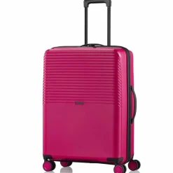 Pack Easy Hartgepäck|4-Rollen Koffer<Jet 4 Rollen Trolley 64 cm mit Dehnfalte rot