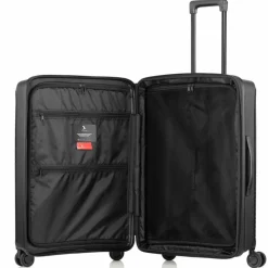 Outlet Pack Easy Jet 4 Rollen Trolley 64 cm mit Dehnfalte schwarz