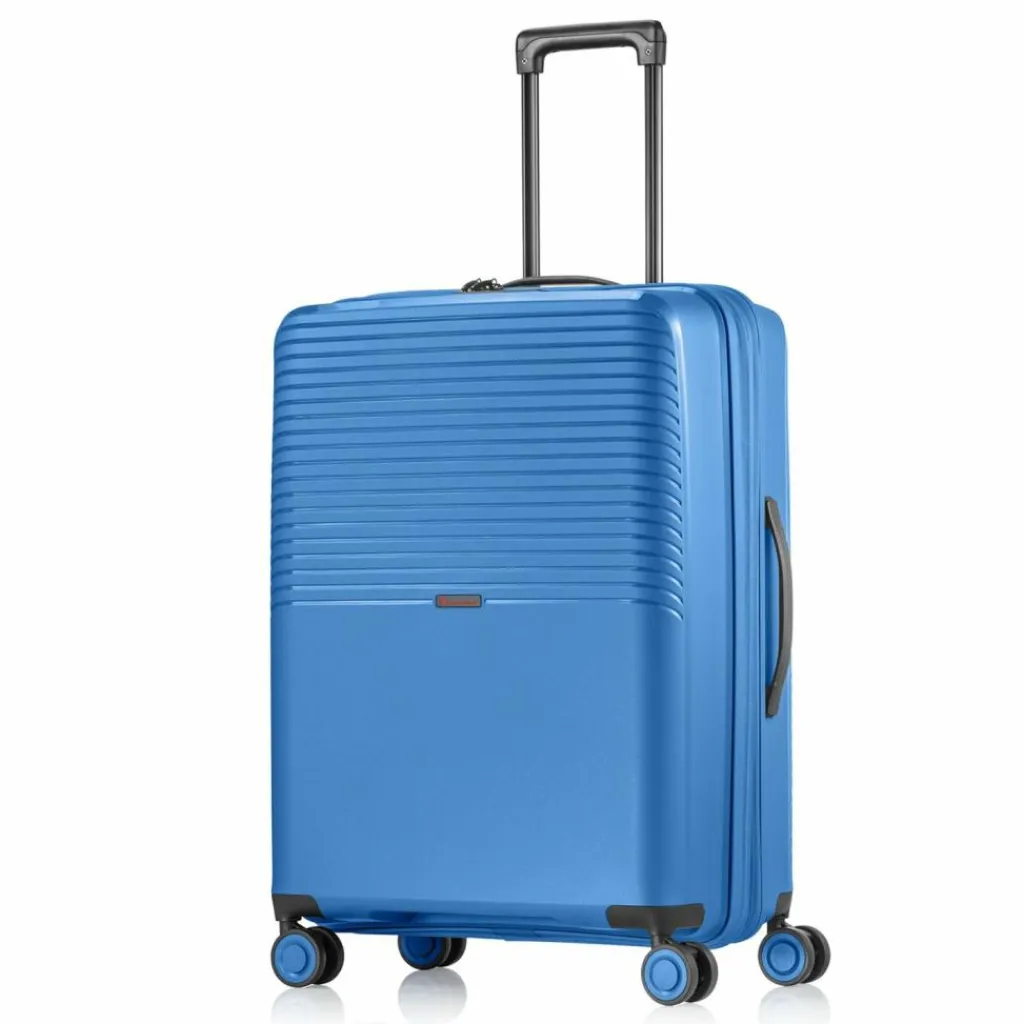 Outlet Pack Easy Jet 4 Rollen Trolley 64 cm mit Dehnfalte marine