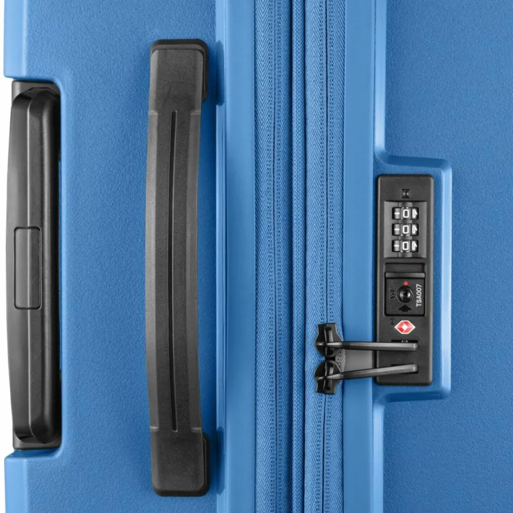 Outlet Pack Easy Jet 4 Rollen Trolley 64 cm mit Dehnfalte marine