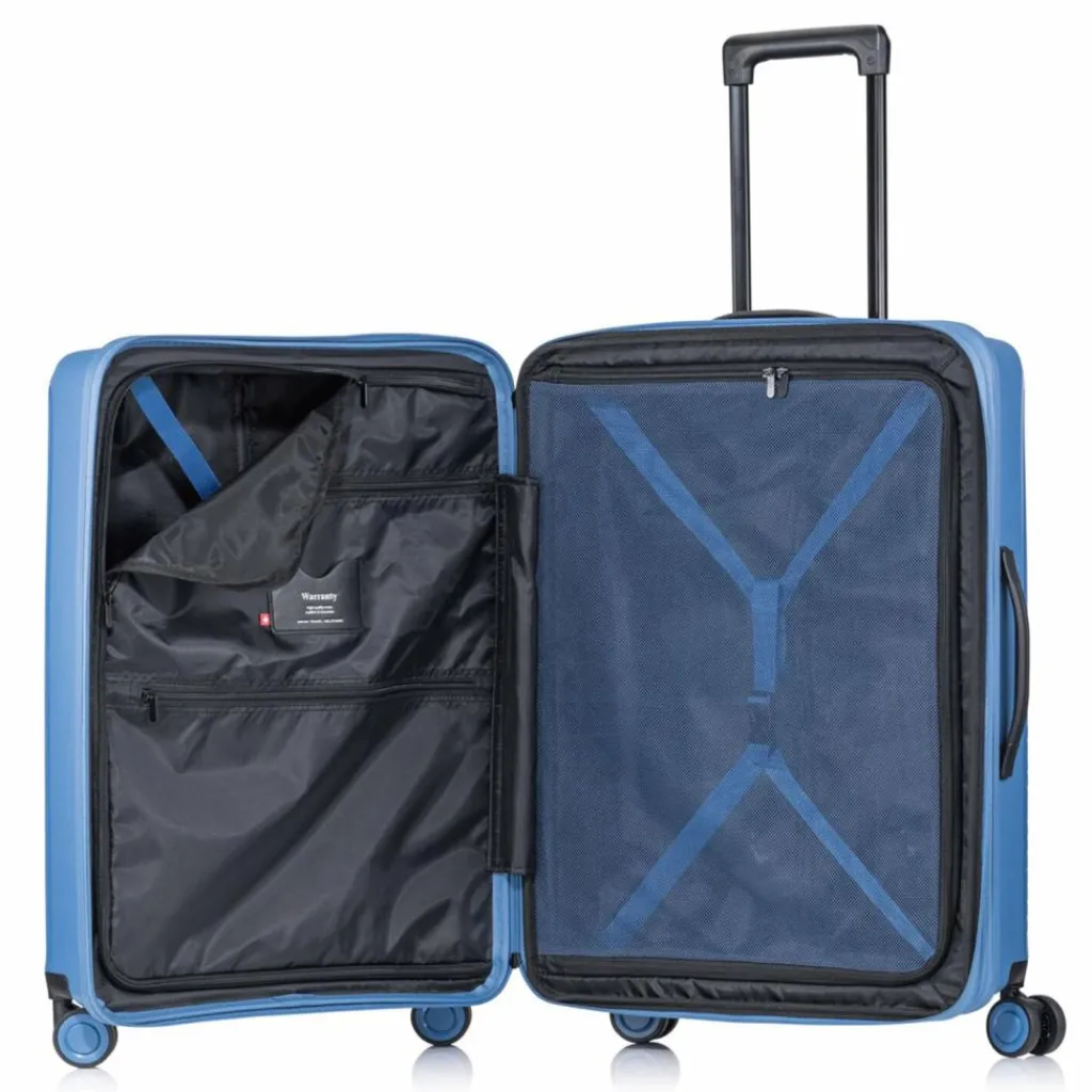 Outlet Pack Easy Jet 4 Rollen Trolley 64 cm mit Dehnfalte marine