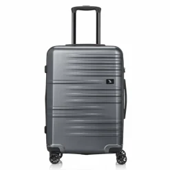 Pack Easy 4-Rollen Koffer|Hartgepäck<Mena 4 Rollen Trolley 64 cm mit Dehnfalte anthrazit