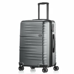 Pack Easy 4-Rollen Koffer|Hartgepäck<Mena 4 Rollen Trolley 64 cm mit Dehnfalte anthrazit