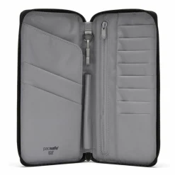 Pacsafe Herrengeldbörsen Hochformat<RFIDsafe Geldbörse RFID Schutz 11.5 cm jet black