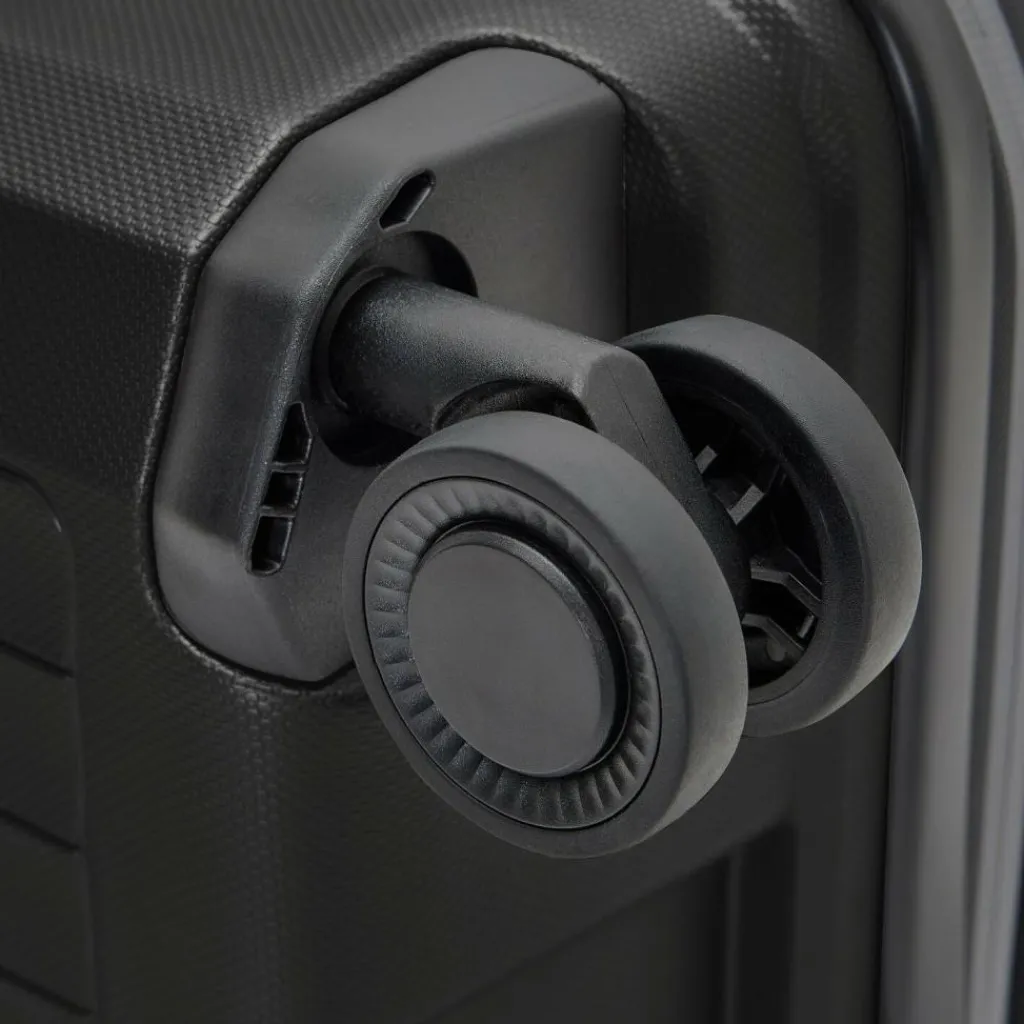 Clearance Pactastic Collection 01 4 Rollen Kabinentrolley S 55 cm mit Dehnfalte black-metallic