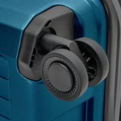 Discount Pactastic Collection 01 4 Rollen Trolley M 67 cm mit Dehnfalte turquoise-metallic