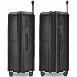 Pactastic Hartgepäck|4-Rollen Koffer<Collection 01 4 Rollen Trolley L 76 cm mit Dehnfalte black-metallic