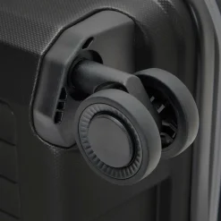 Pactastic Hartgepäck|4-Rollen Koffer<Collection 01 4 Rollen Trolley L 76 cm mit Dehnfalte black-metallic