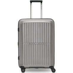 Best Pactastic Collection 01 4 Rollen Trolley M 67 cm mit Dehnfalte grey-coffee metallic