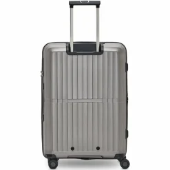 Best Pactastic Collection 01 4 Rollen Trolley M 67 cm mit Dehnfalte grey-coffee metallic