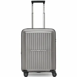 Pactastic Hartgepäck Kabinengepäck|4-Rollen Kabinentrolleys<Collection 01 4 Rollen Kabinentrolley S 55 cm mit Dehnfalte grey-coffee metallic