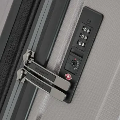 Pactastic Collection 01 4 Rollen Trolley L 76 cm mit Dehnfalte grey-coffee metallic