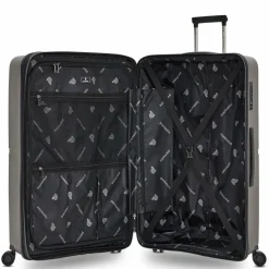 New Pactastic Collection 01 4-Rollen Kofferset 3tlg. mit Dehnfalte grey-coffee metallic