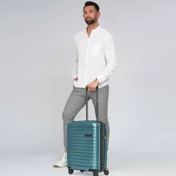 Pactastic Collection 04 THE CABIN + 4 Rollen Kabinentrolley S 55 cm mit Dehnfalte