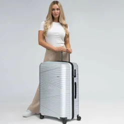 Pactastic Hartgepäck|4-Rollen Koffer<Collection 02 THE LARGE 4 Rollen Trolley 77 cm silver metallic 2