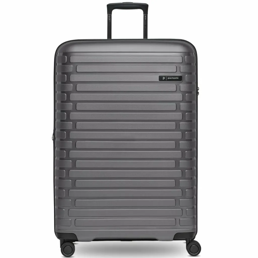 Pactastic Hartgepäck|4-Rollen Koffer<Collection 04 THE LARGE + 4 Rollen Trolley L 75 cm mit Dehnfalte anthracite-metallic