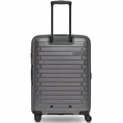 Pactastic Hartgepäck|4-Rollen Koffer<Collection 04 THE MEDIUM + 4 Rollen Trolley M 66 cm mit Dehnfalte anthracite-metallic