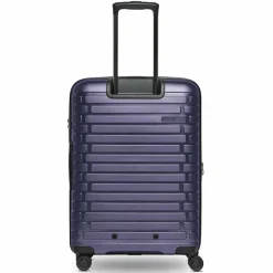 Pactastic Hartgepäck|4-Rollen Koffer<Collection 04 THE MEDIUM + 4 Rollen Trolley M 66 cm mit Dehnfalte purple-metallic