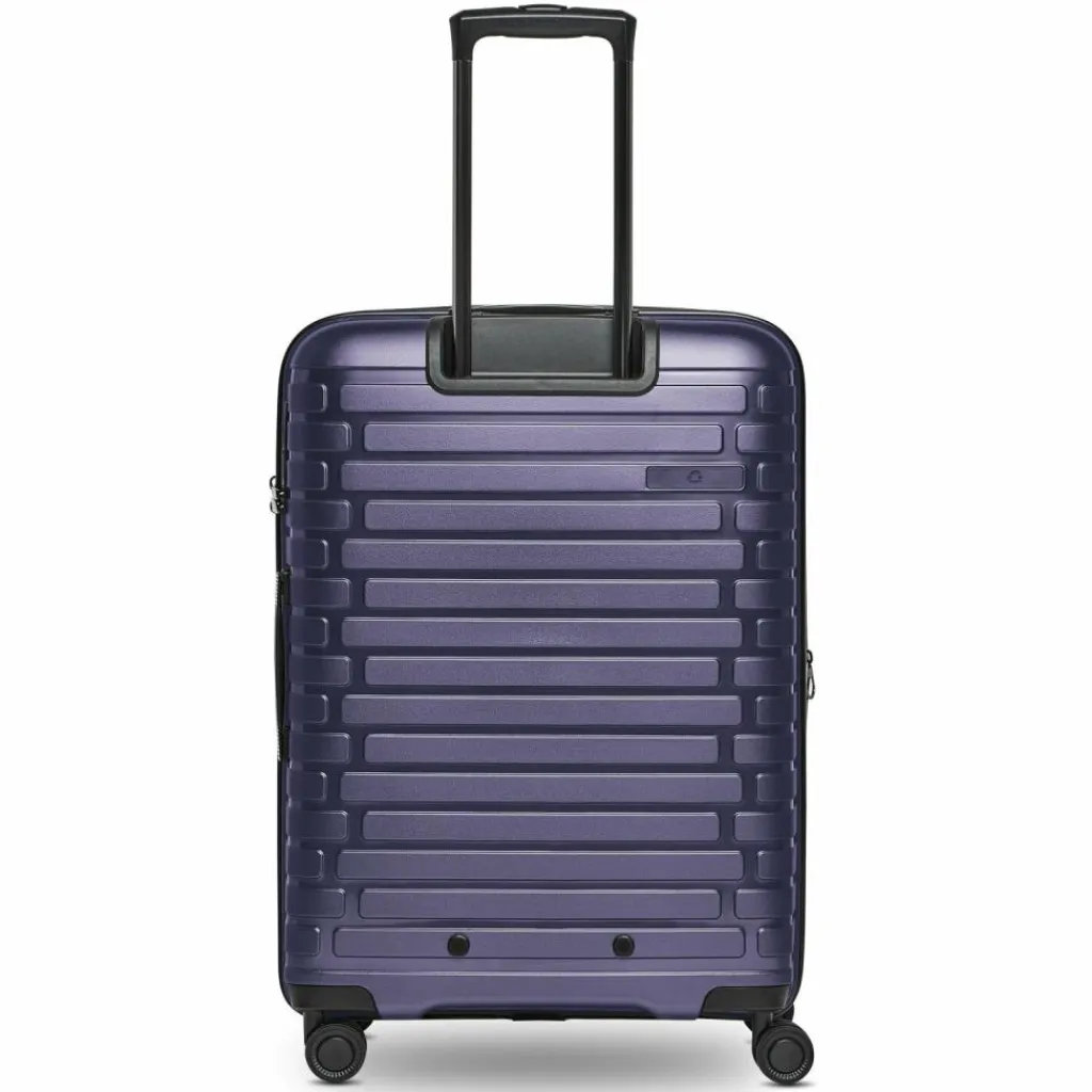 Pactastic Hartgepäck|4-Rollen Koffer<Collection 04 THE MEDIUM + 4 Rollen Trolley M 66 cm mit Dehnfalte purple-metallic