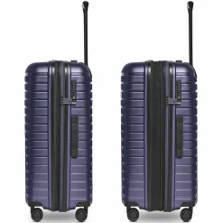 Pactastic Hartgepäck|4-Rollen Koffer<Collection 04 THE MEDIUM + 4 Rollen Trolley M 66 cm mit Dehnfalte purple-metallic