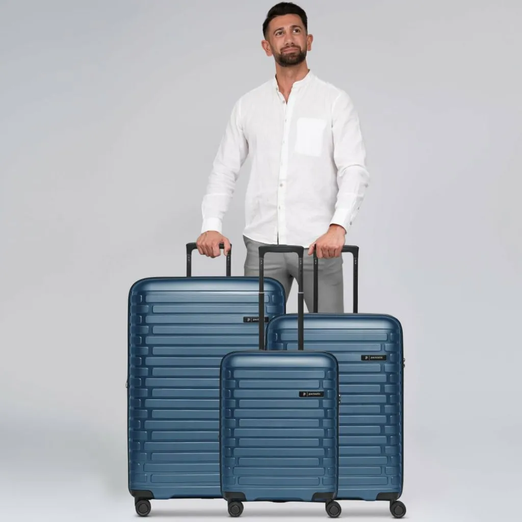 Pactastic Collection 04 THE THREE SET + 4 Rollen Kofferset 3-teilig mit Dehnfalte