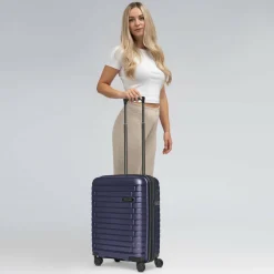 Pactastic Collection 04 THE CABIN + 4 Rollen Kabinentrolley S 55 cm mit Dehnfalte