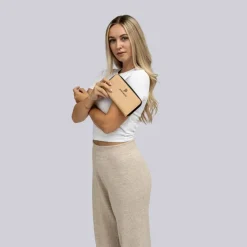 Pactastic Damengeldbörsen Querformat<Urban Collection Geldbörse 20 cm beige