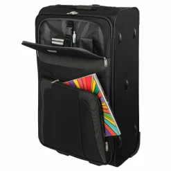 Paklite Weichgepäck|2-Rollen Koffer<Orlando 2 Rollen Trolley L 73 cm schwarz
