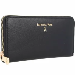 Discount Patrizia Pepe Essentials Geldbörse Leder 19 cm nero