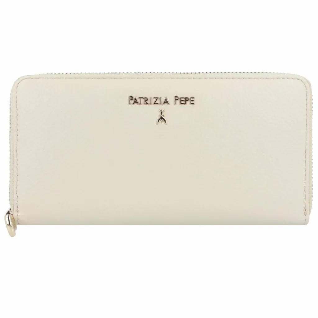 Patrizia Pepe Damengeldbörsen Querformat<Essentials Geldbörse Leder 19 cm off white