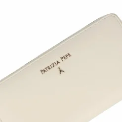 Patrizia Pepe Damengeldbörsen Querformat<Essentials Geldbörse Leder 19 cm off white
