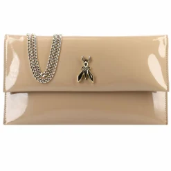 Patrizia Pepe Fly Clutch Tasche Leder 27 cm