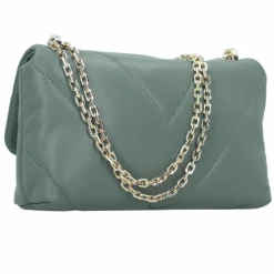 Patrizia Pepe Fly Padded Umhängetasche Leder 25 cm new urban green
