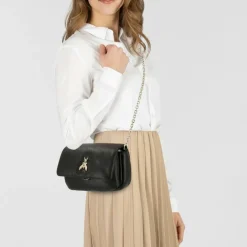 Patrizia Pepe Umhängetaschen<Fly Puffy Umhängetasche Leder 21 cm winter black