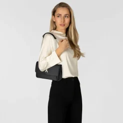 Patrizia Pepe Fly Schultertasche Leder 25 cm