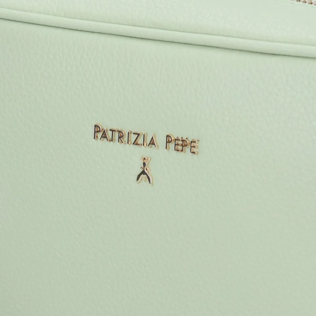 Clearance Patrizia Pepe Fly Umhängetasche Leder 24 cm soft green
