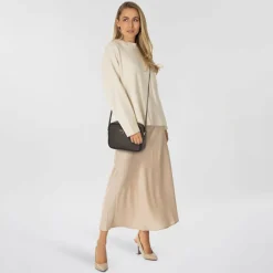 Patrizia Pepe Fly Umhängetasche Leder 24 cm