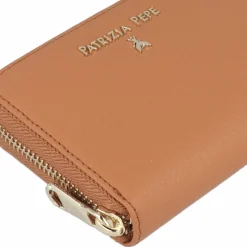 Clearance Patrizia Pepe Geldbörse Leder 12 cm summer cuoio