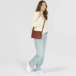 Online Patrizia Pepe (Im)Perfection Umhängetasche Leder 23 cm new cuoio