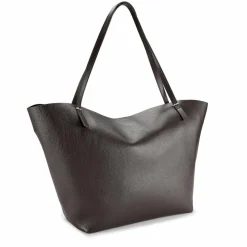 Patrizia Pepe Shopper Tasche Leder 30 cm deep chocolate