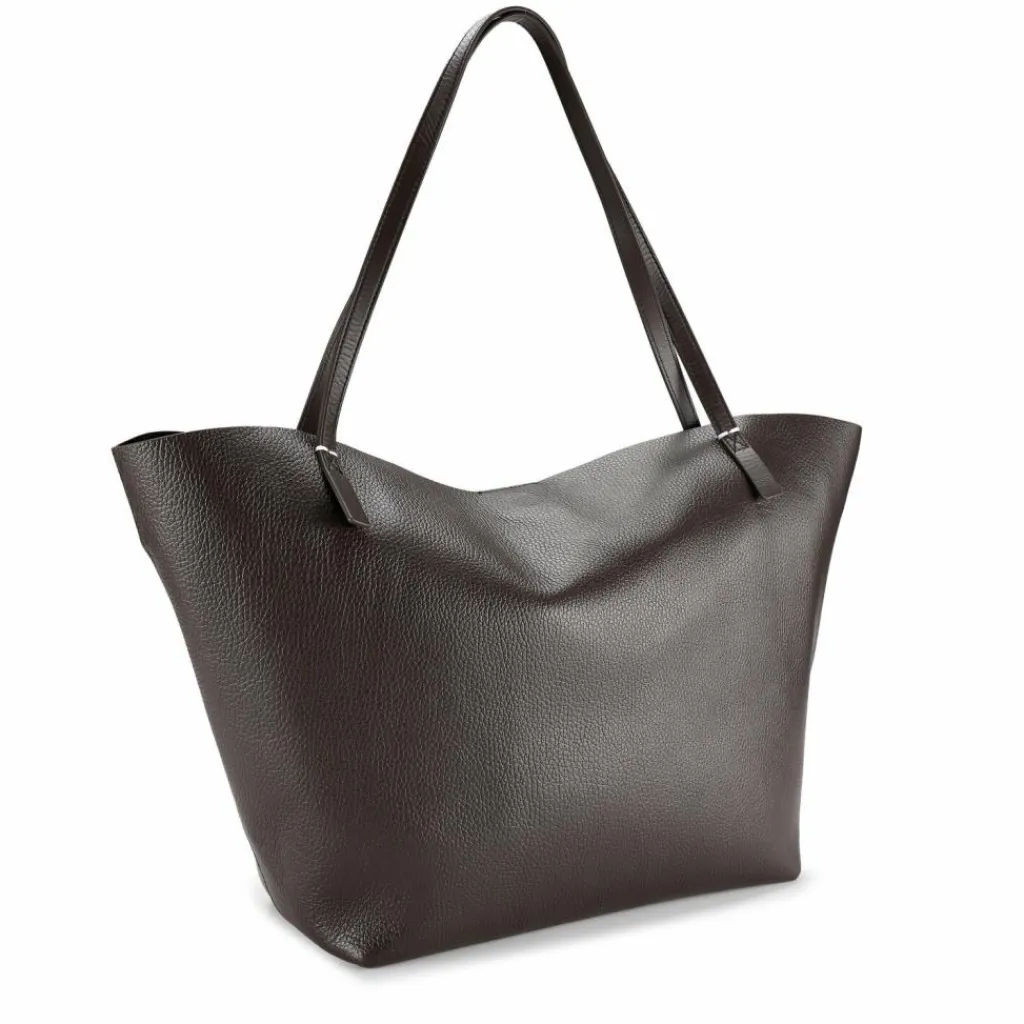 Patrizia Pepe Shopper Tasche Leder 30 cm deep chocolate