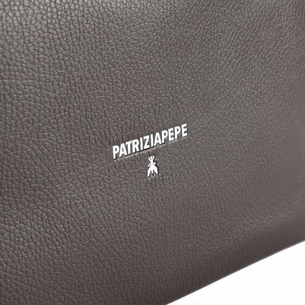 Patrizia Pepe Shopper Tasche Leder 30 cm deep chocolate