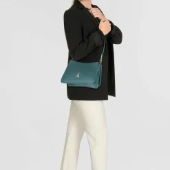 Patrizia Pepe Tris Schultertasche Leder 28 cm